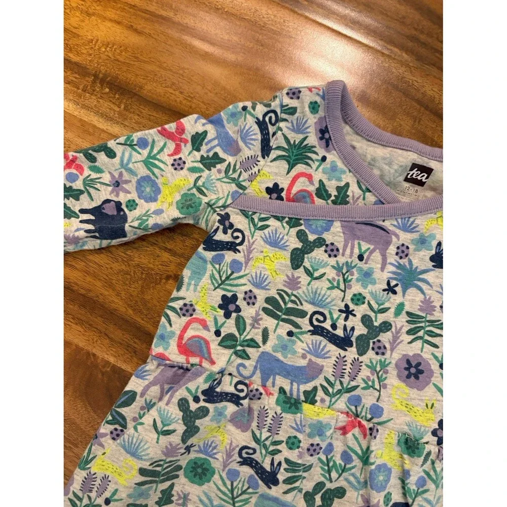 Tea Collection Long Sleeve Rompers, size 12-18 months